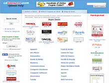 Tablet Screenshot of cdcoupons.com